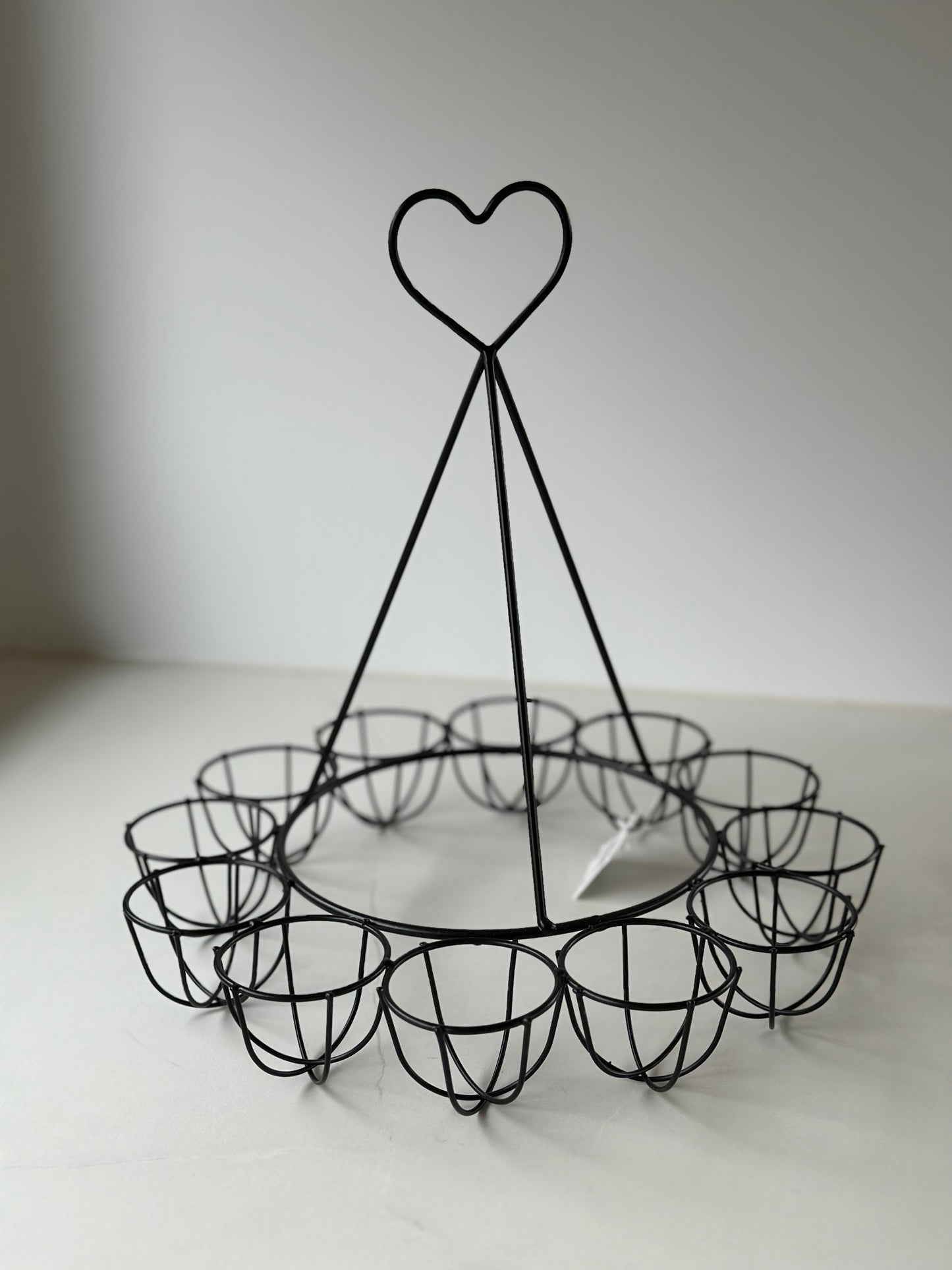 Eierhalter aus Metall für 12 Eier