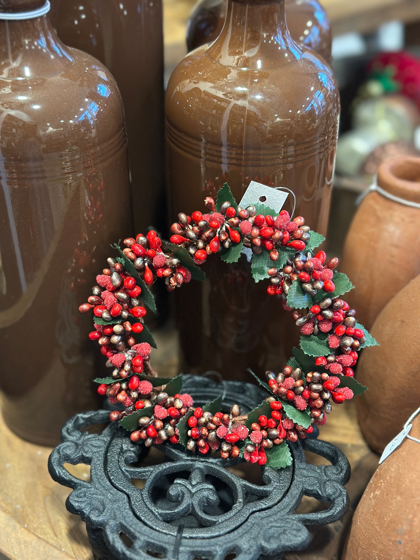 Beeren- Kränzchen Kunst, rot