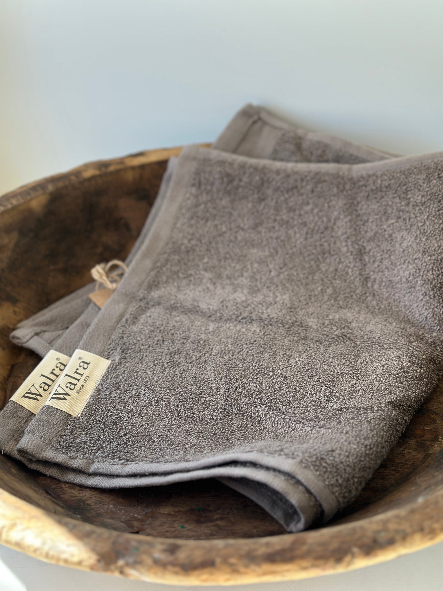 Handtuch Set2 Stück, grau. Von Walra