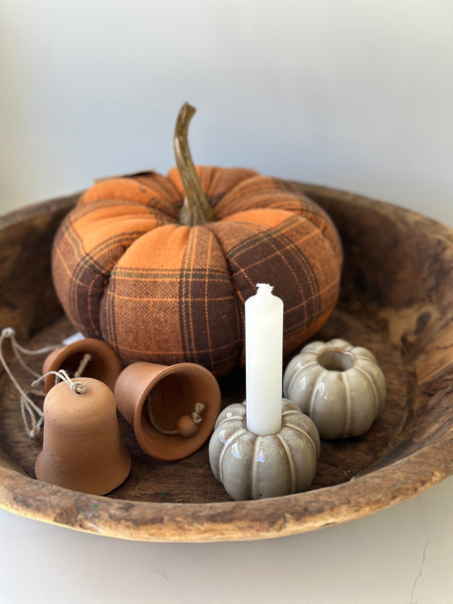 Glocke zum hängen aus Ton handgefertigt