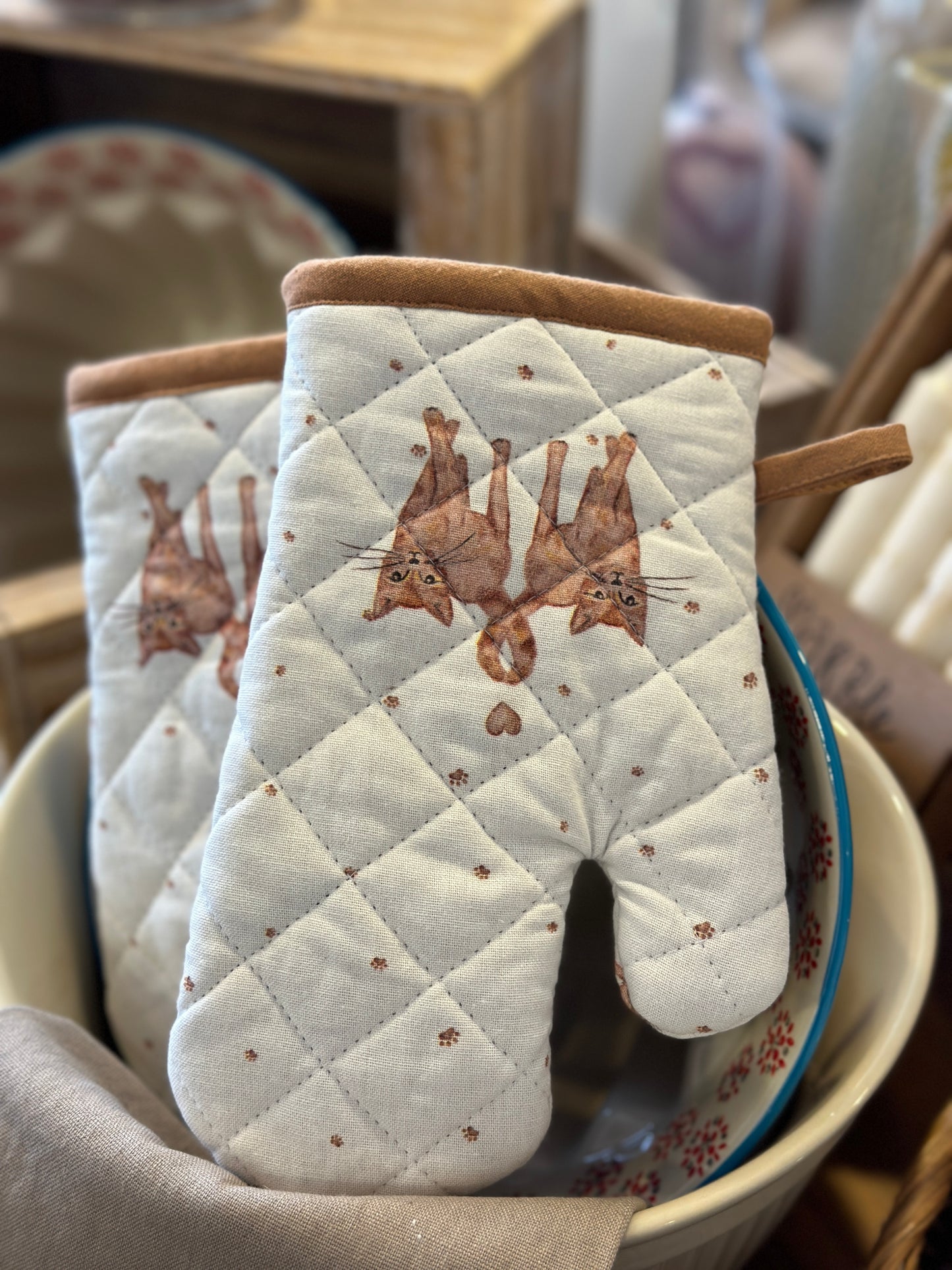 Backhandschuh mit 🐈 Motiv für Kinder