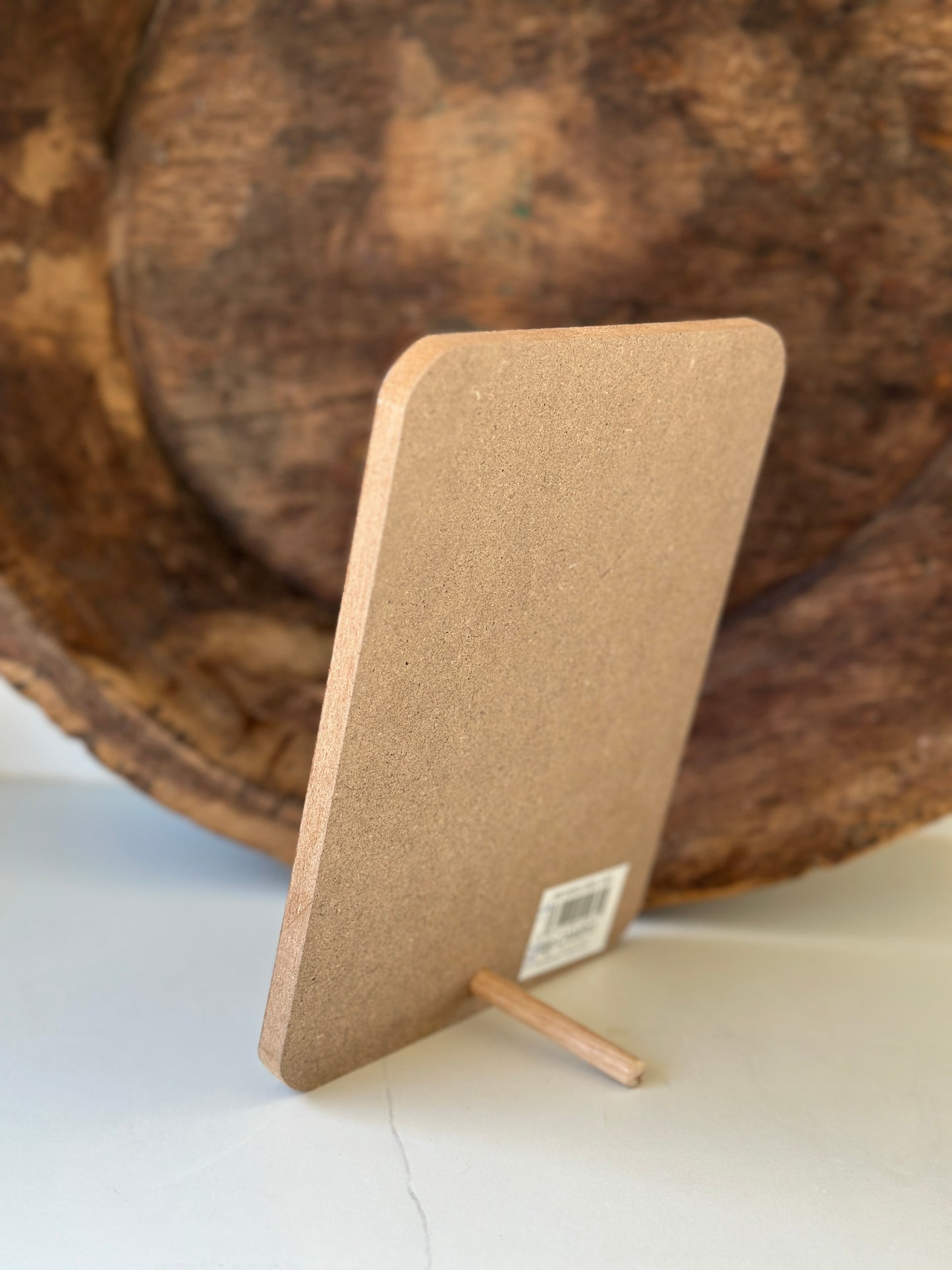 Schild aus Holz zum hinstellen