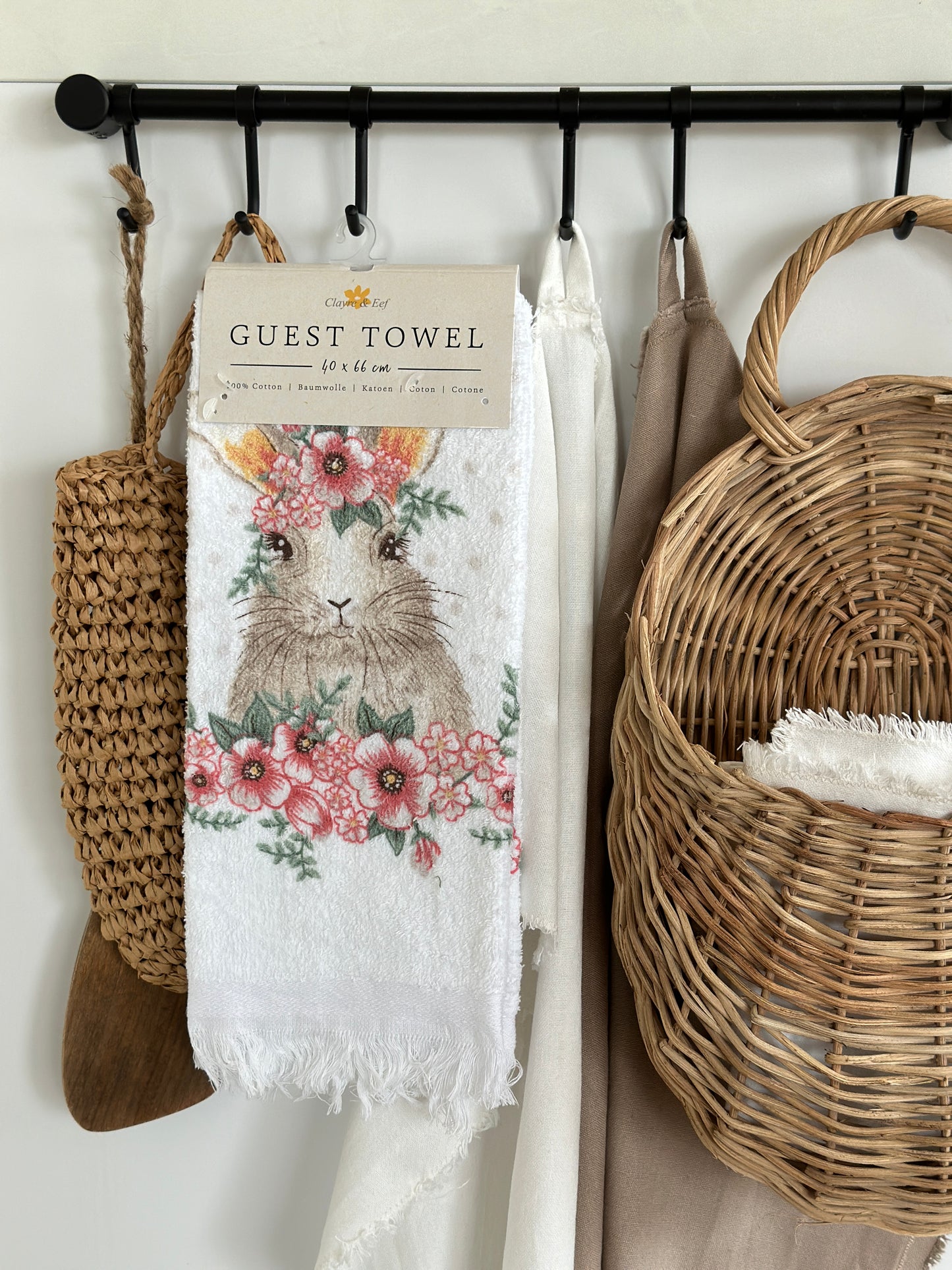 Gäste Handtuch Hase 40x 66 cm.