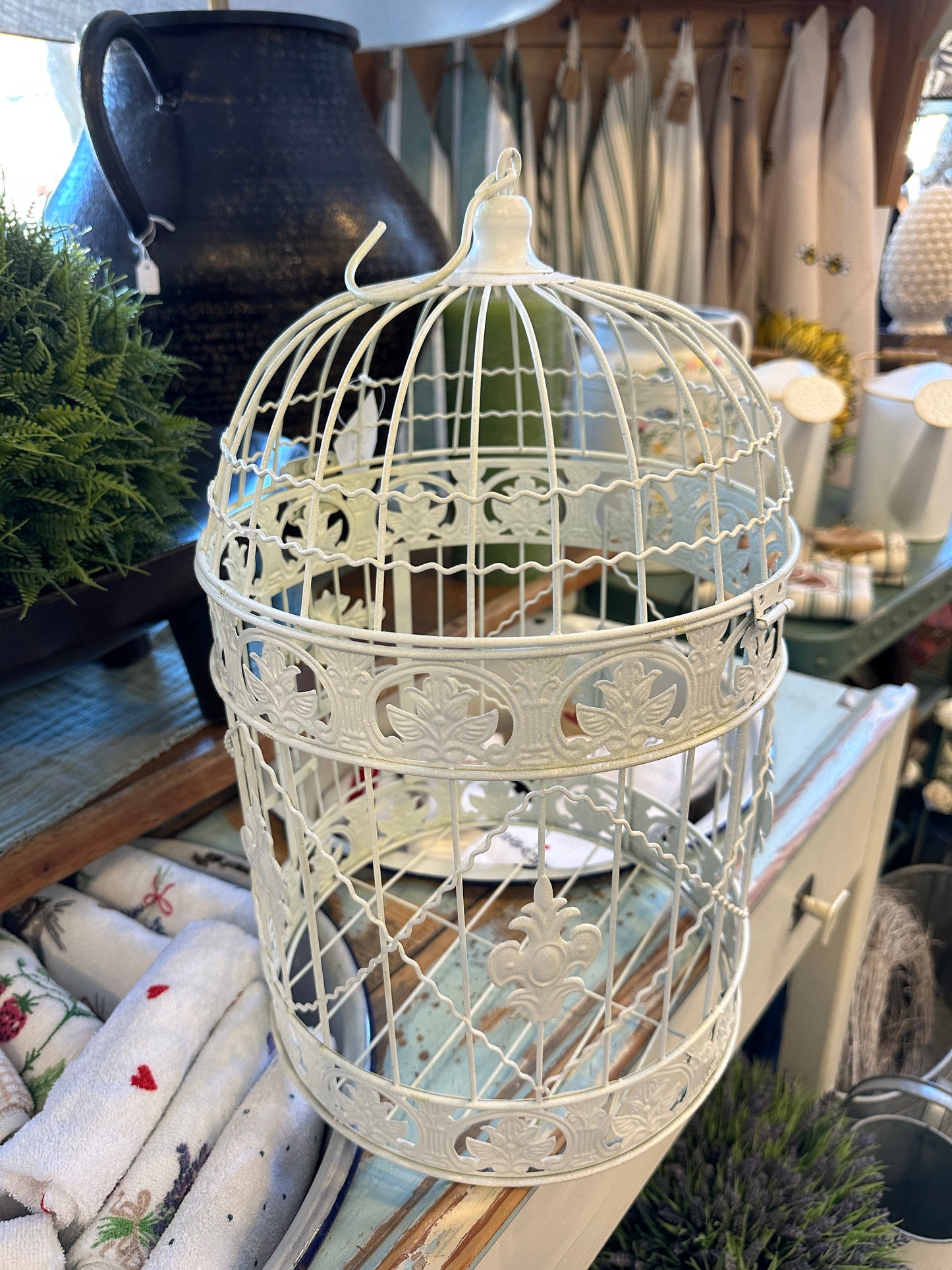 Dekoration Käfig aus Metall, Shabby