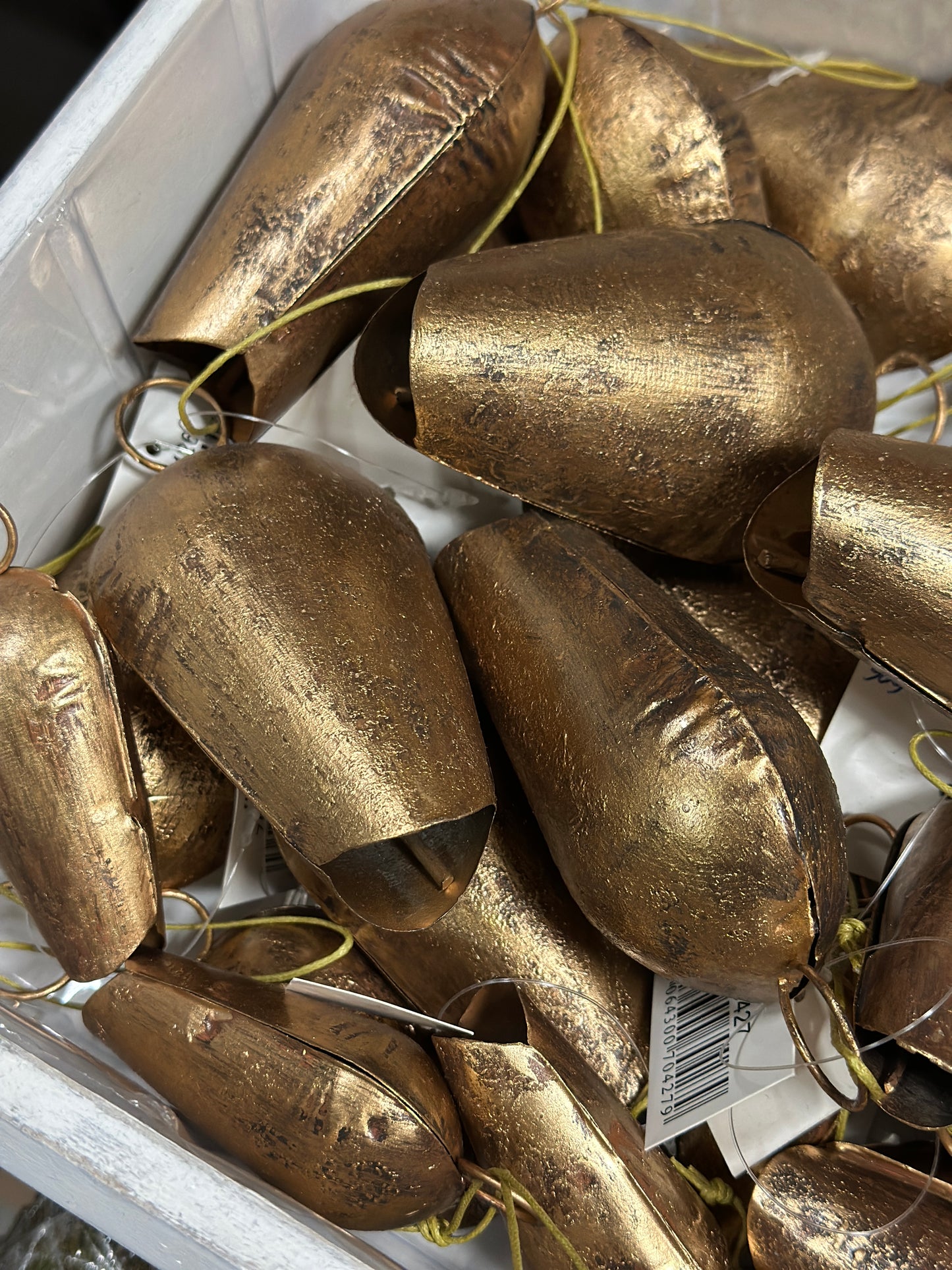 Glocke aus Metall, Gold