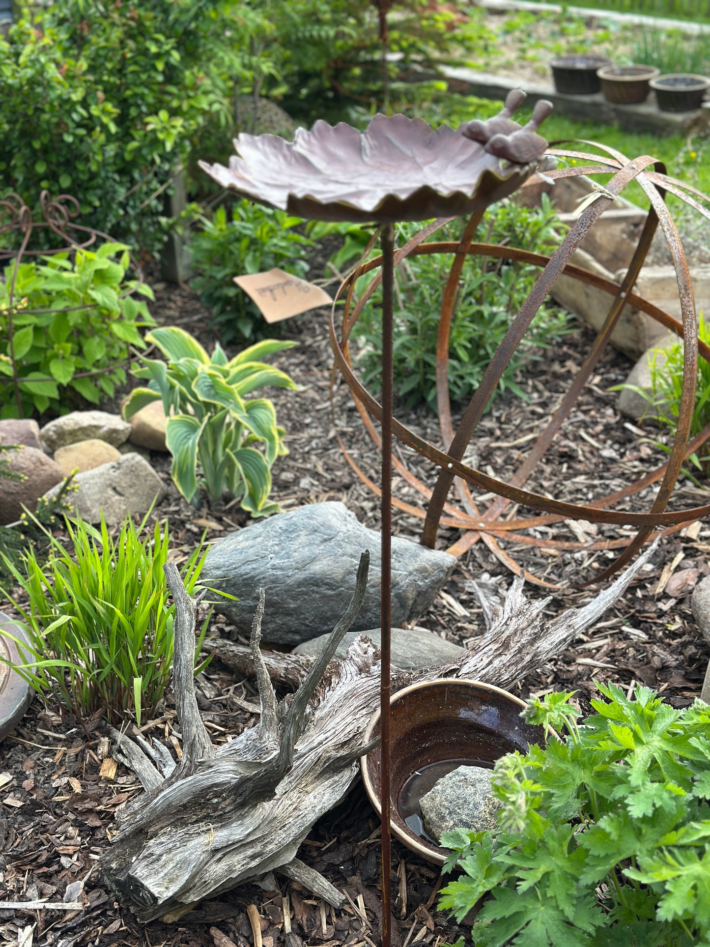 Blatt/ Vogelfutterhalter/ Stecker/ Wassertränke