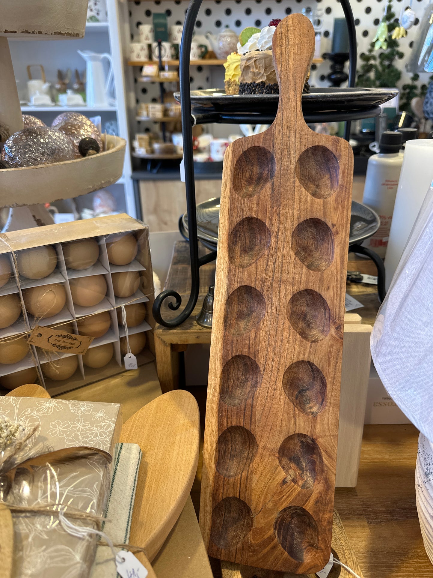 Eierhalter/ Holzplatte