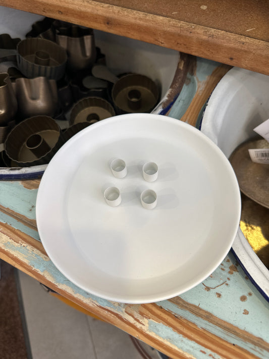 Deko Teller mit magnetischen Kerzenhaltern, für kleine Kerzen