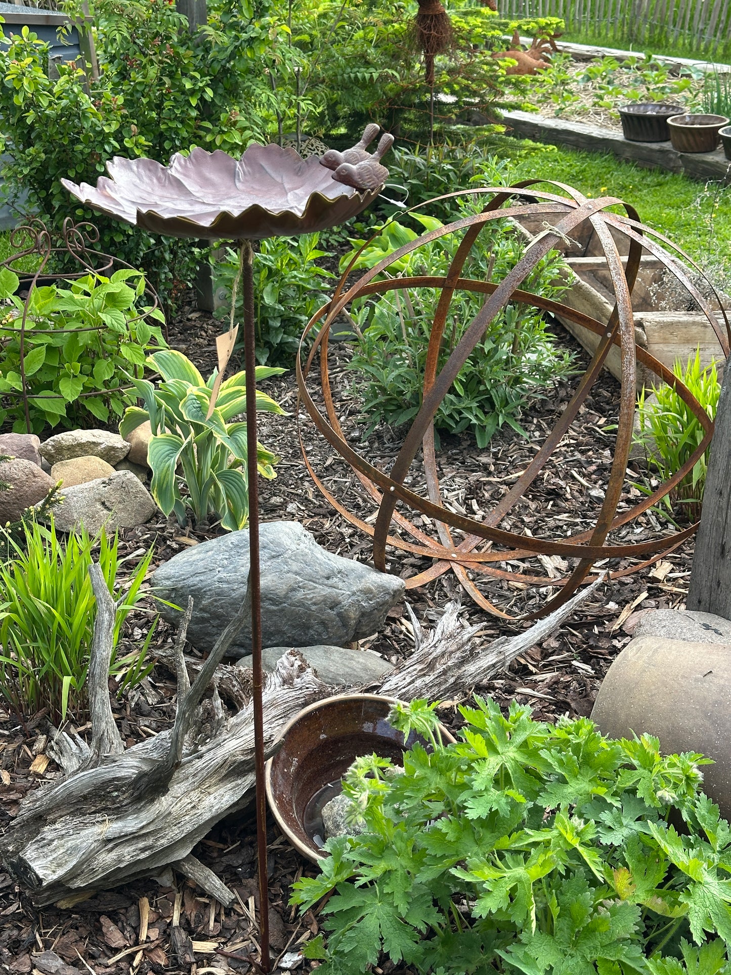 Blatt/ Vogelfutterhalter/ Stecker/ Wassertränke