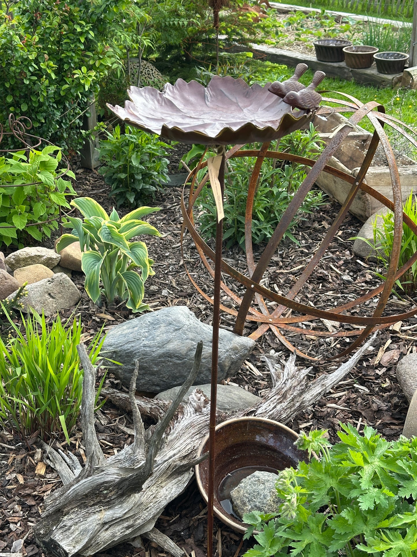 Blatt/ Vogelfutterhalter/ Stecker/ Wassertränke