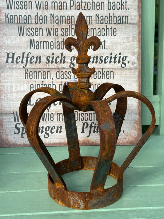 Krone Eisen/ Rost H: 27,5cm.