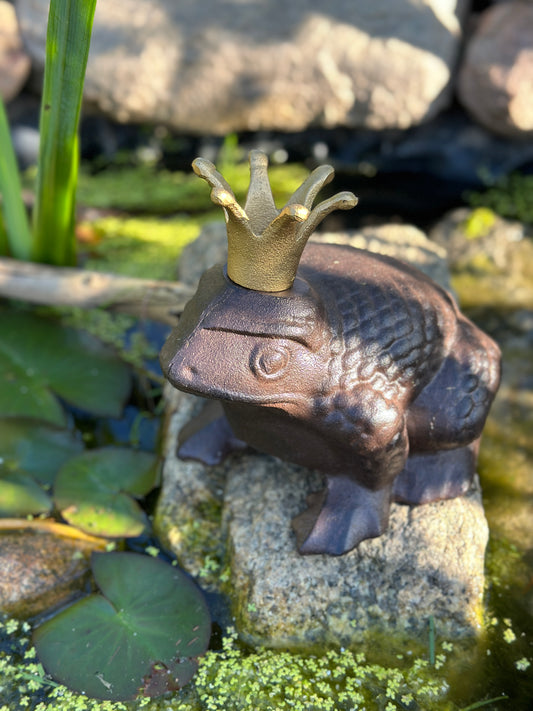 Deko Frosch mit Krone