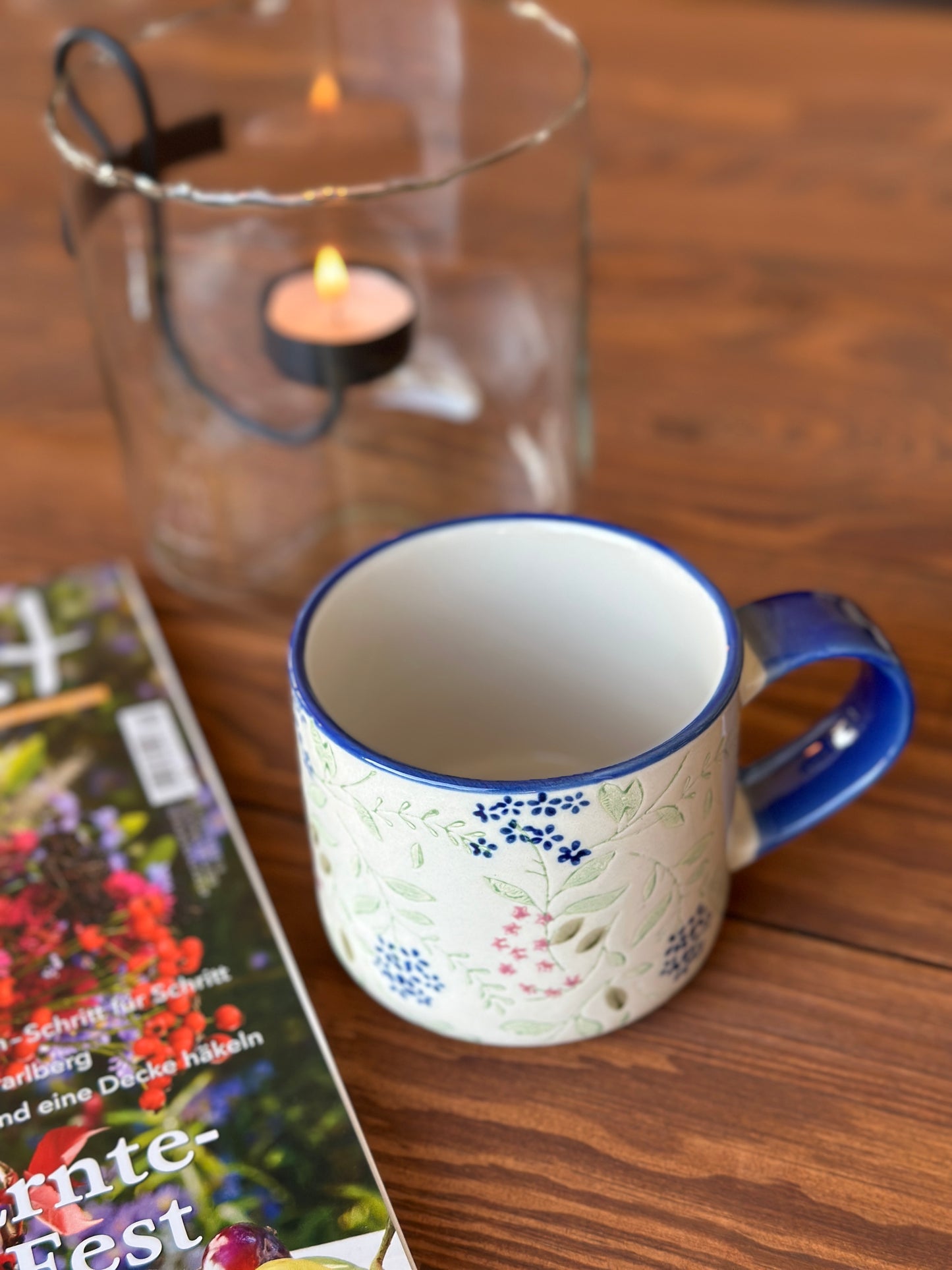 Becher/ Tasse, Vintage Garden, blue