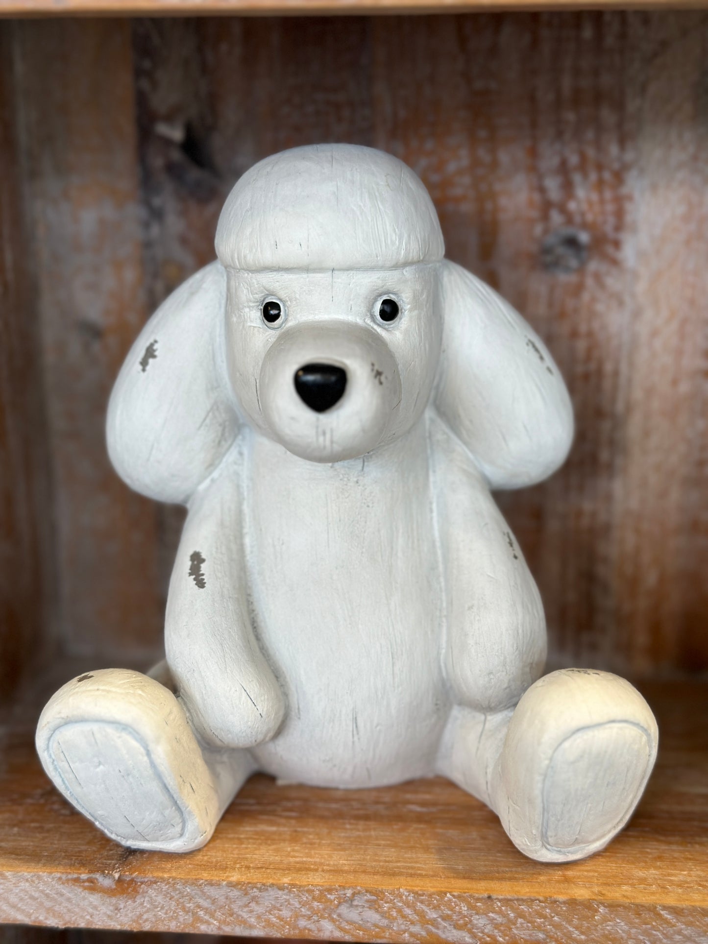 Figur aus Holz, Shabby