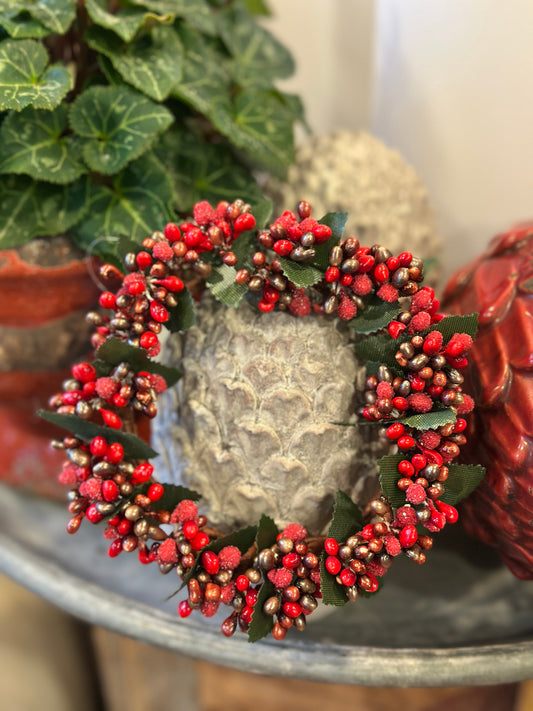 Beeren- Kränzchen Kunst, rot