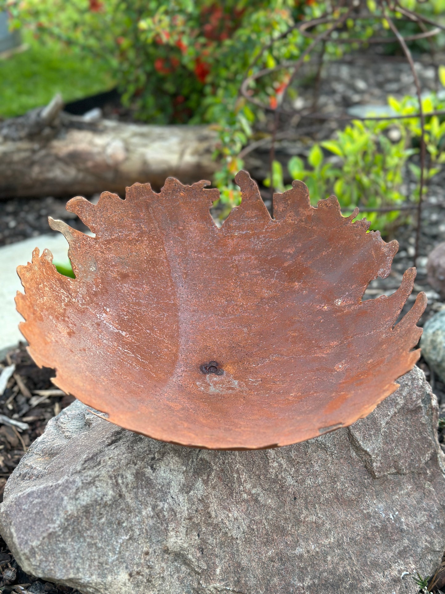 Schale aus Metall/ Rost