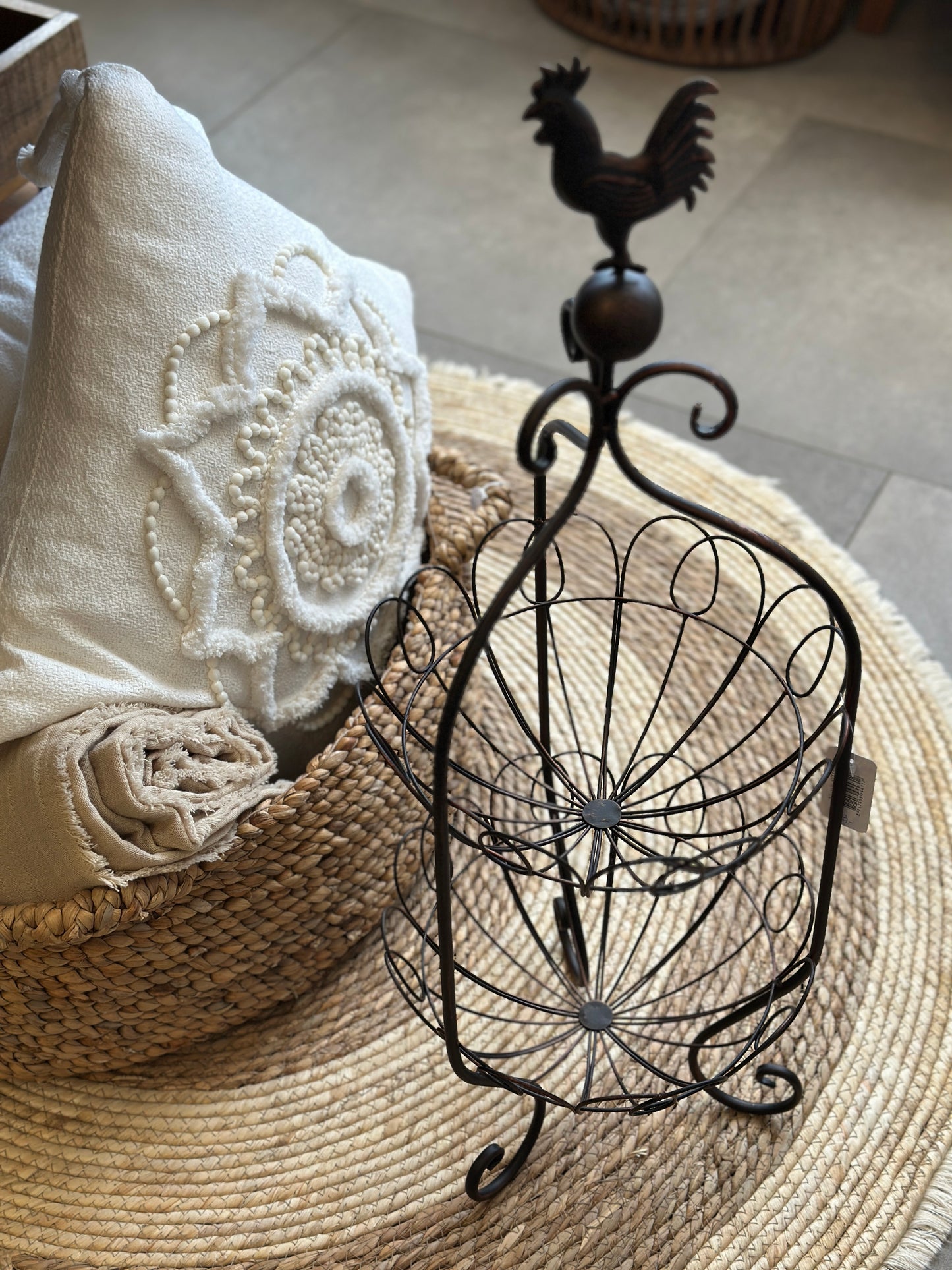 Aufbewahrung- Korb aus Metall 70x26x25 cm.