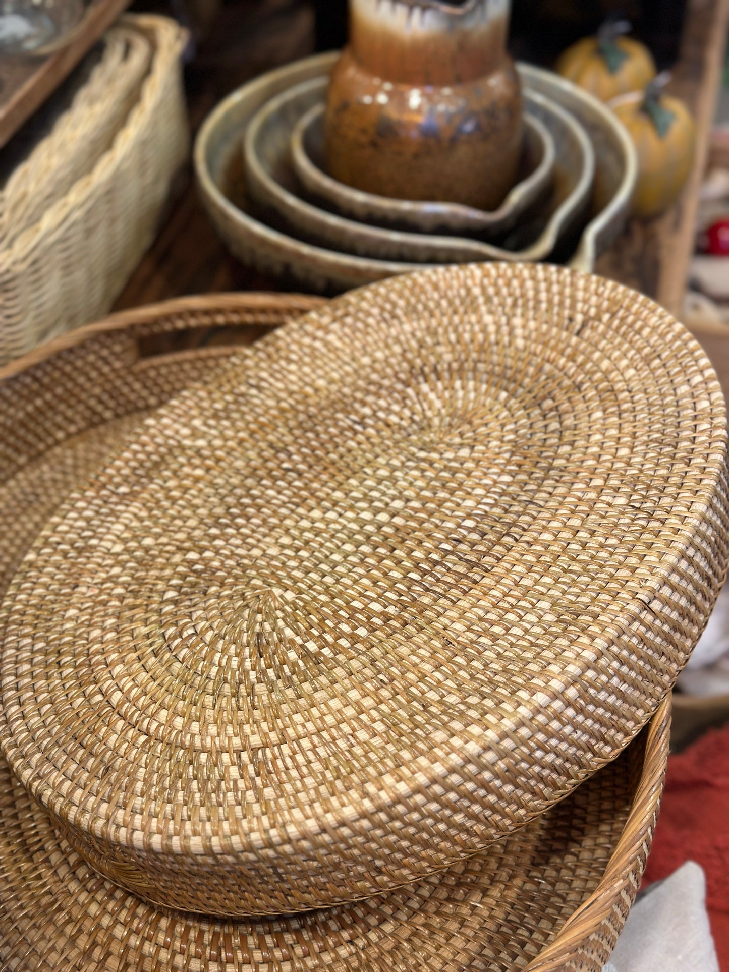 Tablett, oval