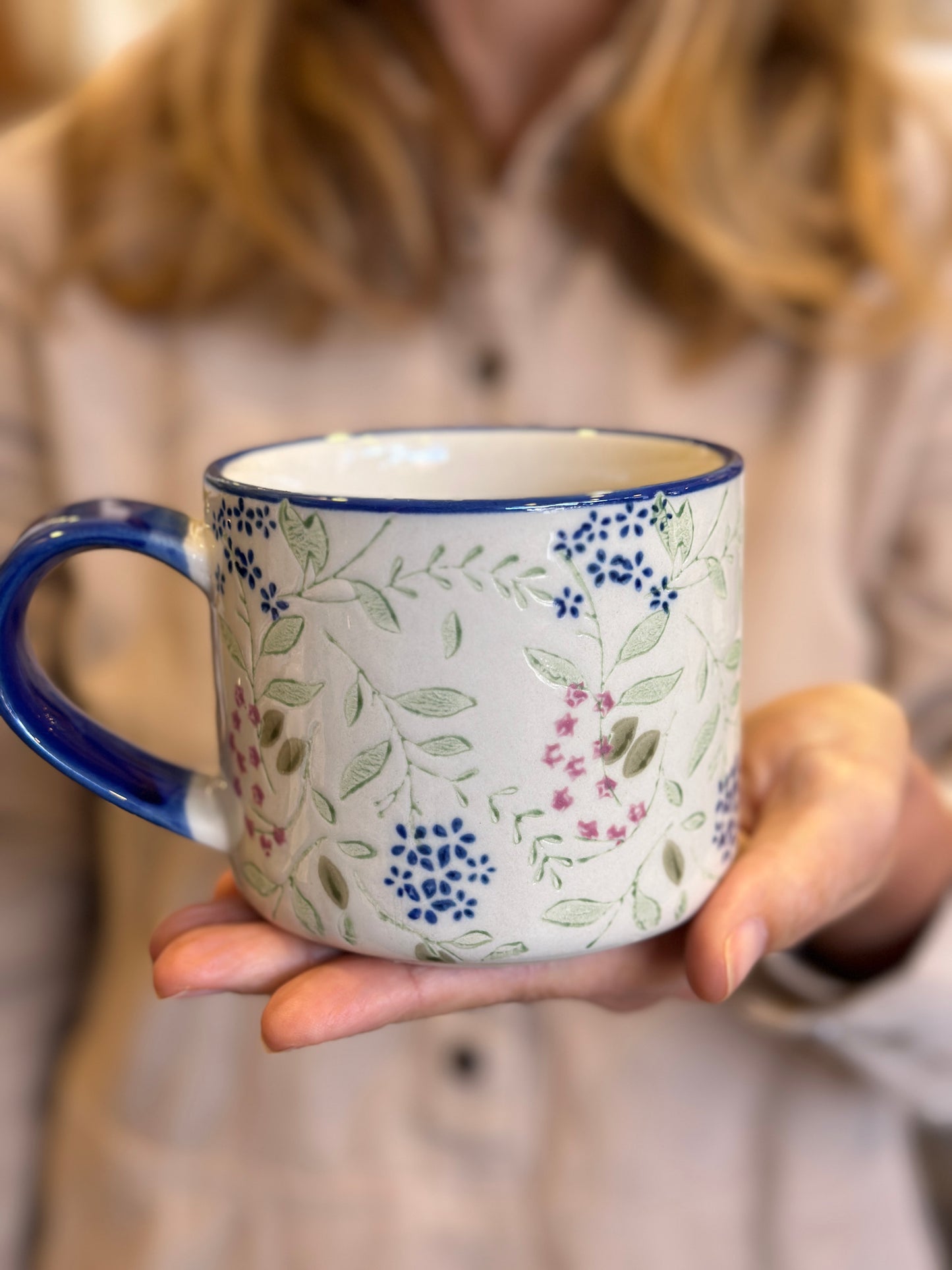 Becher/ Tasse, Vintage Garden, blue