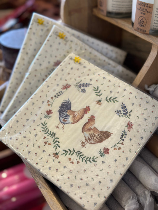 Servietten 🐓🐓, 20 Stück