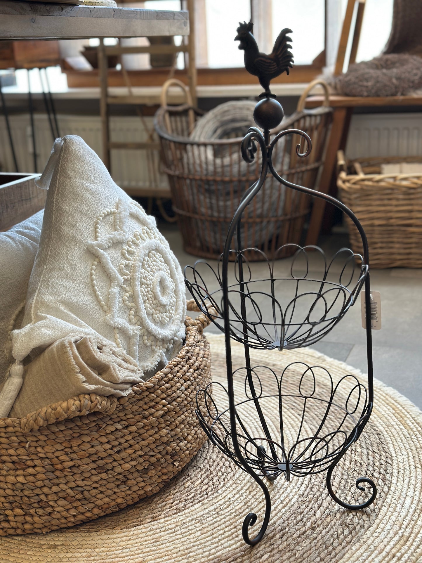 Aufbewahrung- Korb aus Metall 70x26x25 cm.