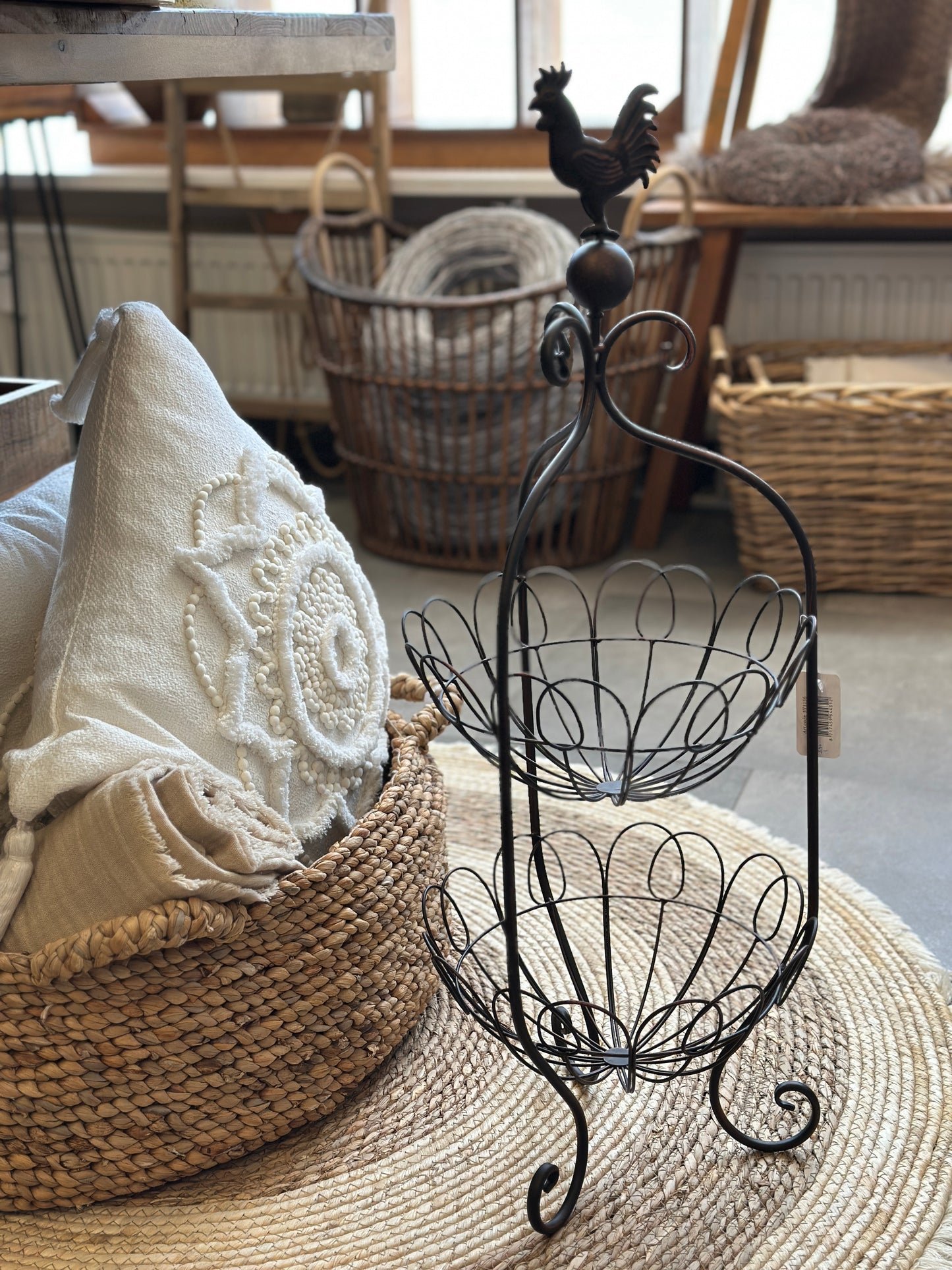 Aufbewahrung- Korb aus Metall 70x26x25 cm.