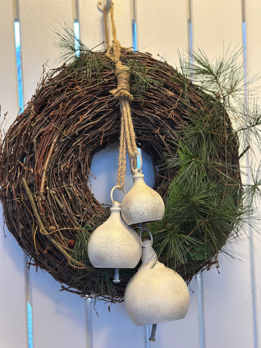 Glockenbündel/ Glocke weiß, Shabby