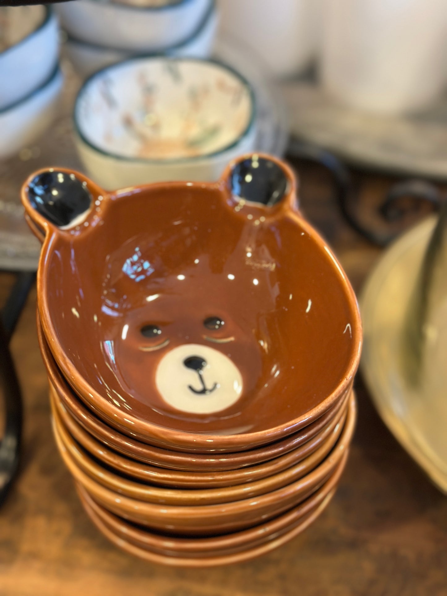 Schälchen braun, Porzellan