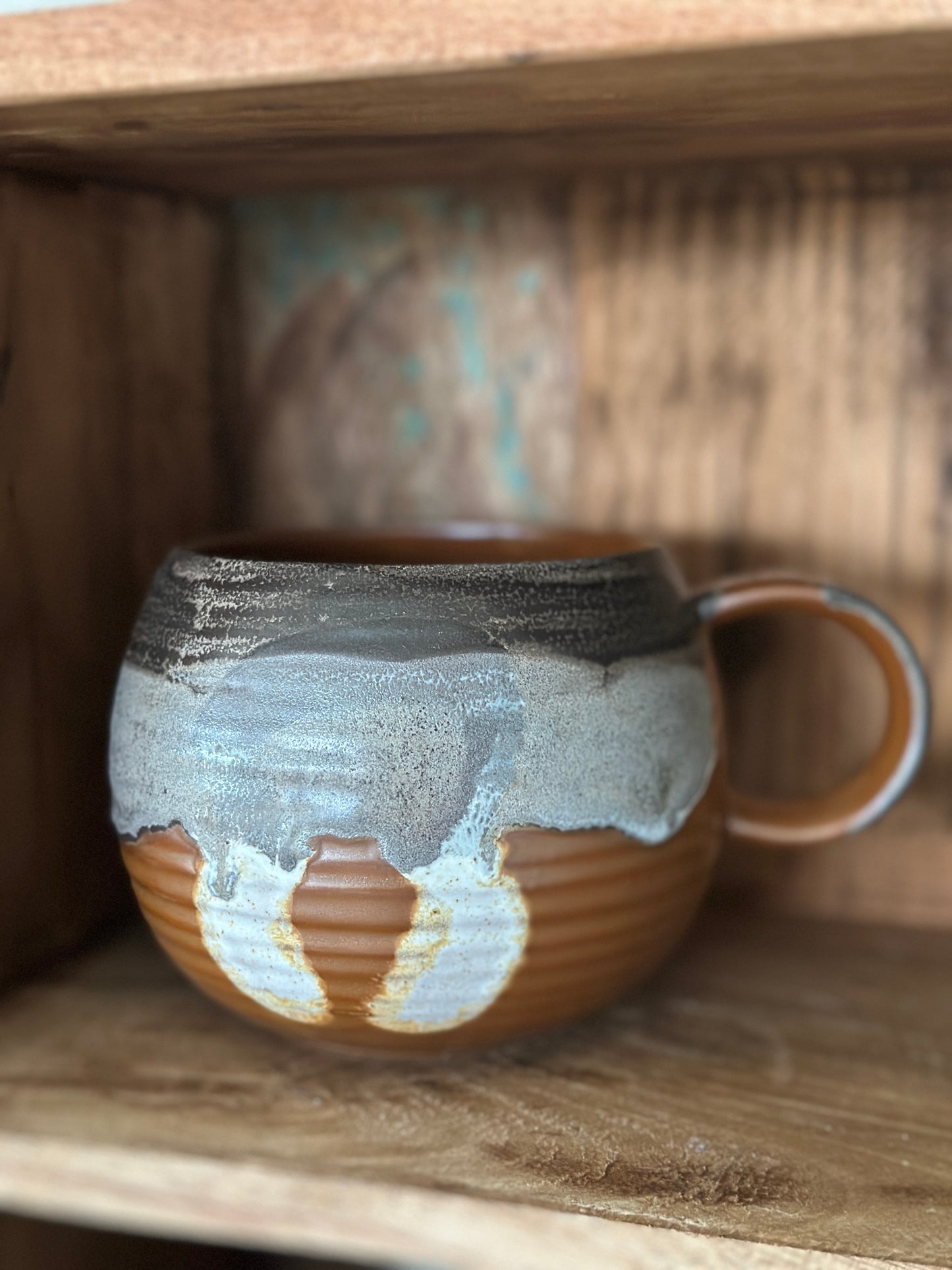 Becher braun /grau /beige