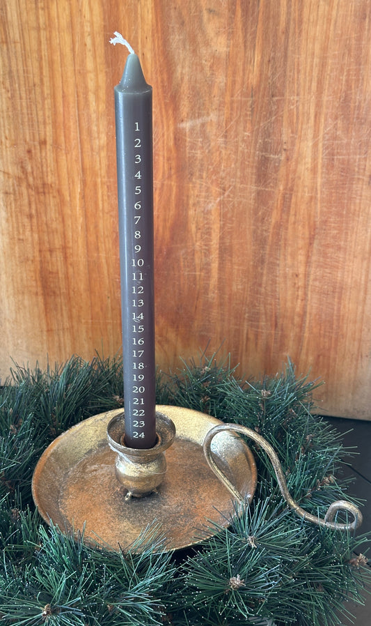 Adventskerze, grün
