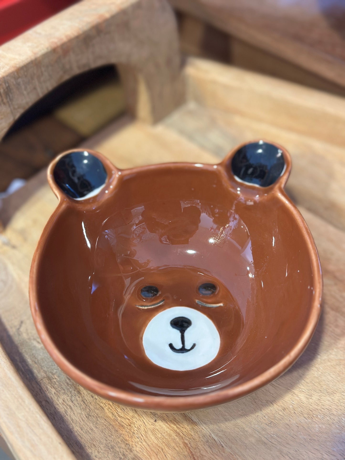 Schälchen braun, Porzellan