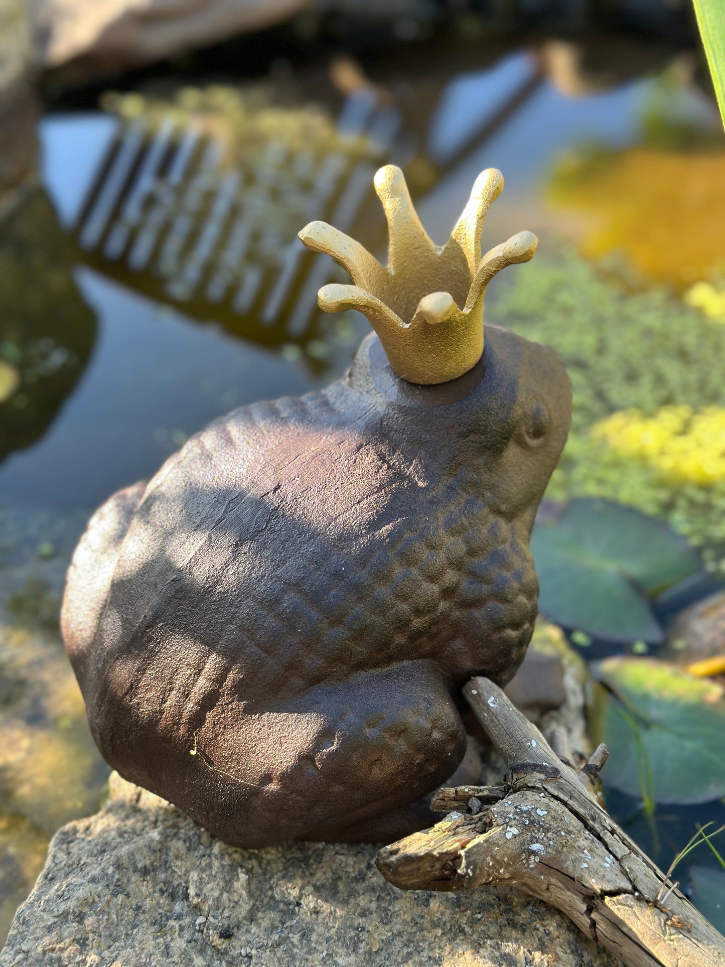 Deko Frosch mit Krone