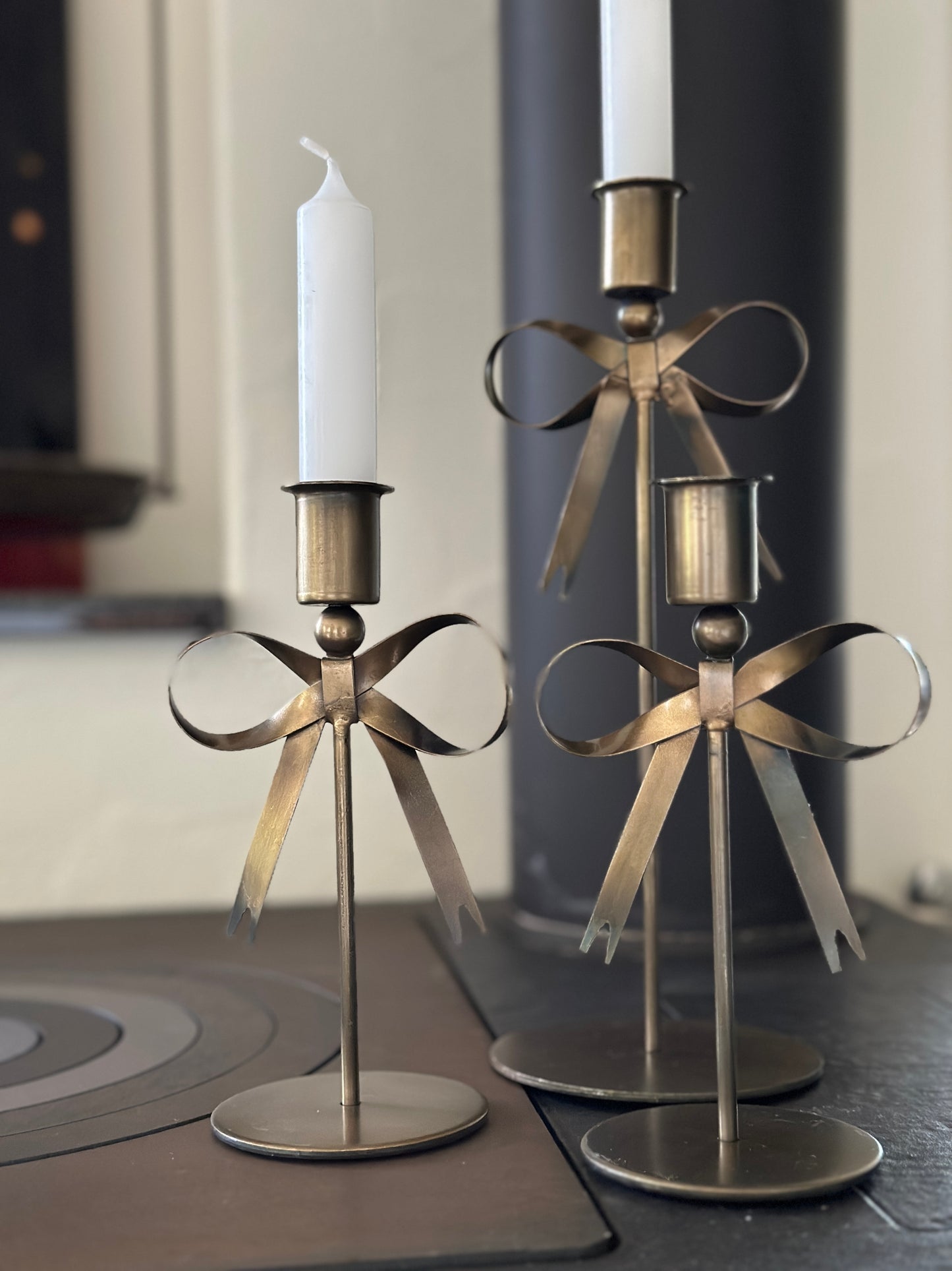 Kerzenständer mit Schleife