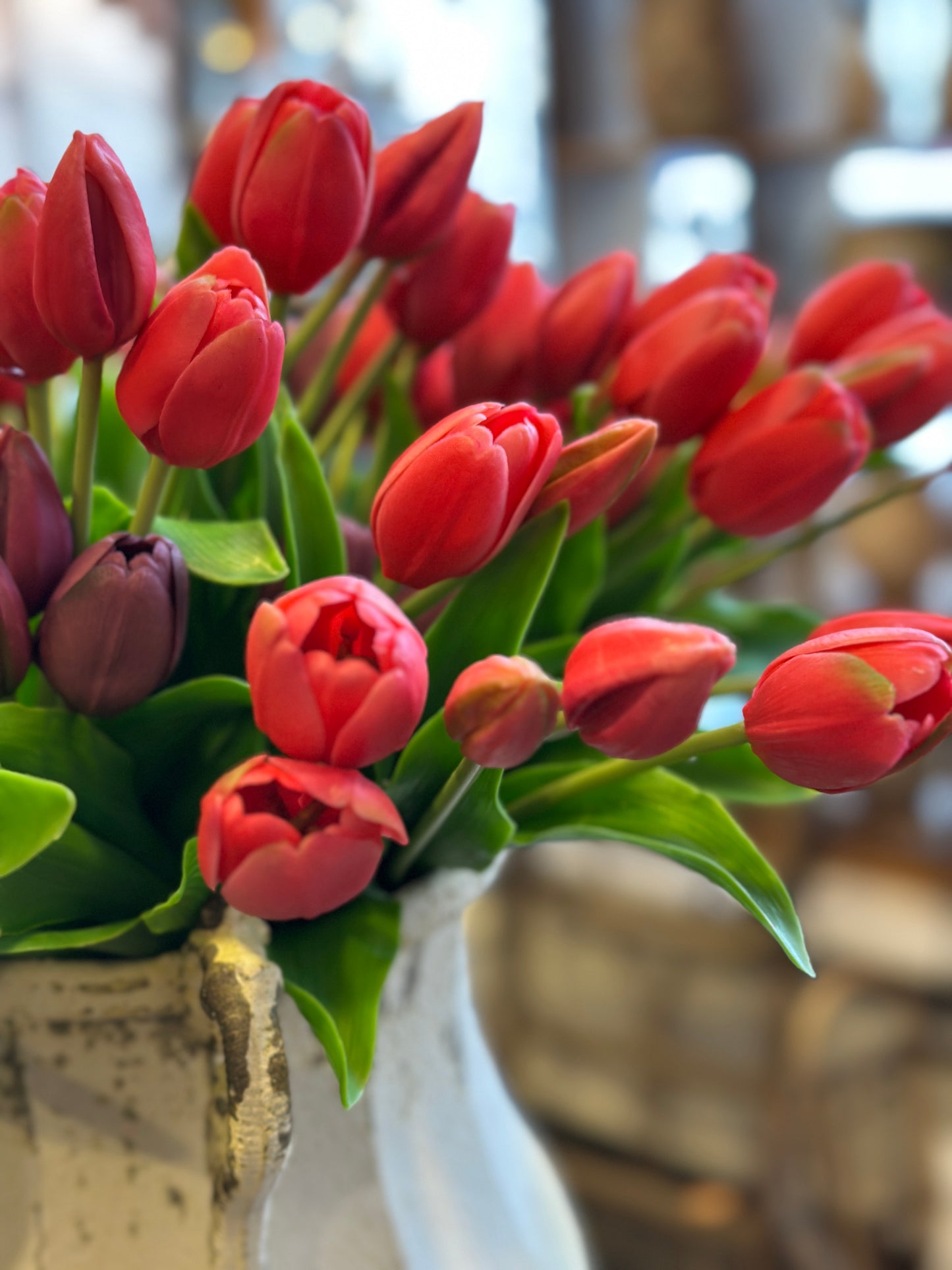 Blumen/ Tulpen Bund 5Stück, Künstlich
