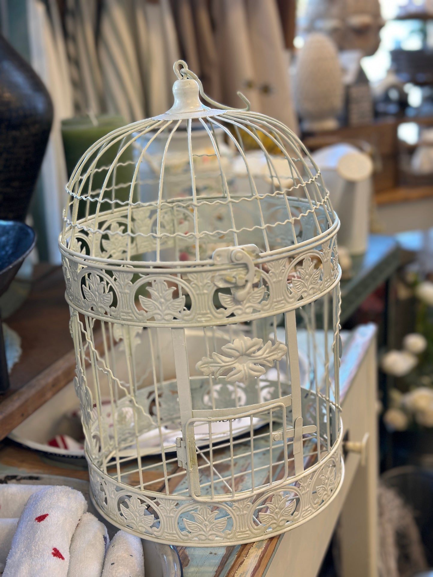 Dekoration Käfig aus Metall, Shabby