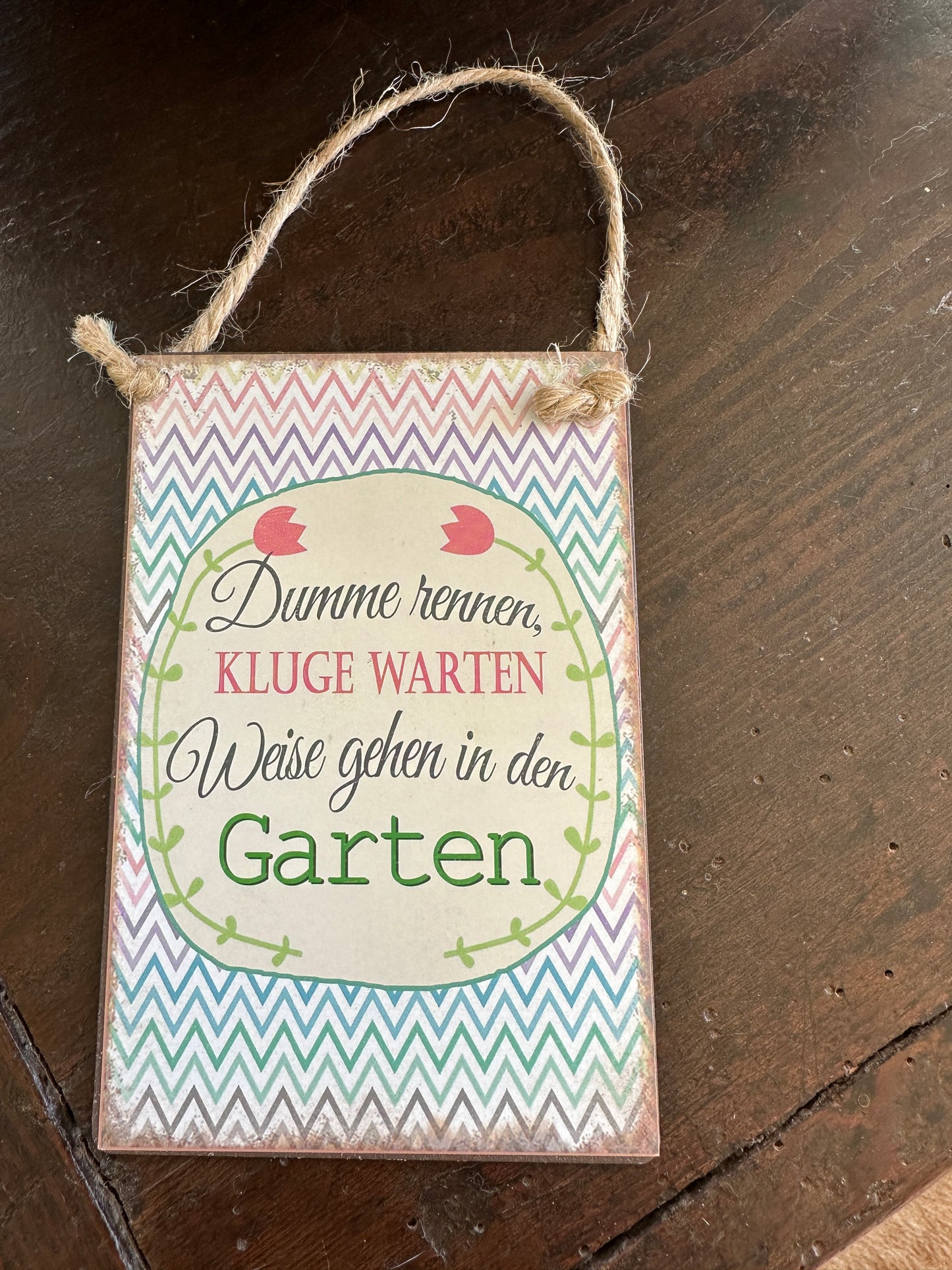 Schild zum hängen 10x15cm.