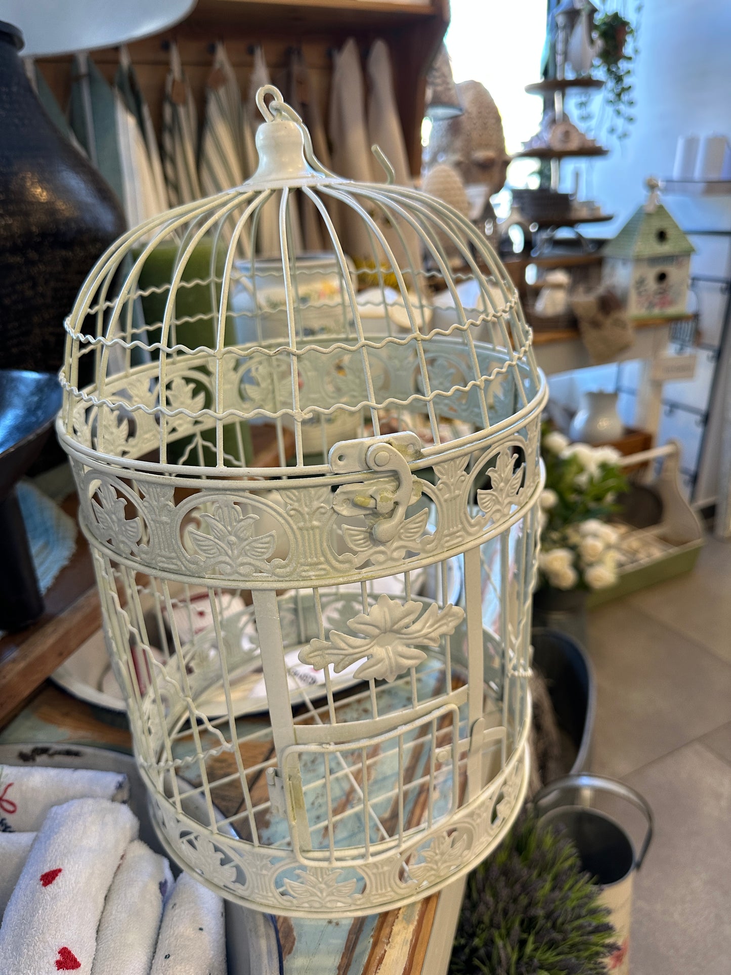 Dekoration Käfig aus Metall, Shabby