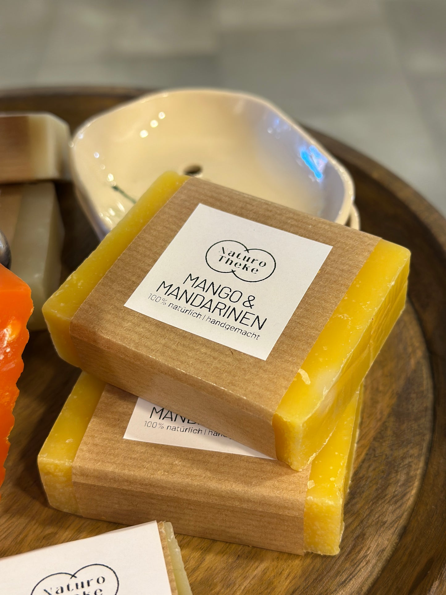 Seife Mango/ Mandarine 100% natürliche, handgemachte Naturseife