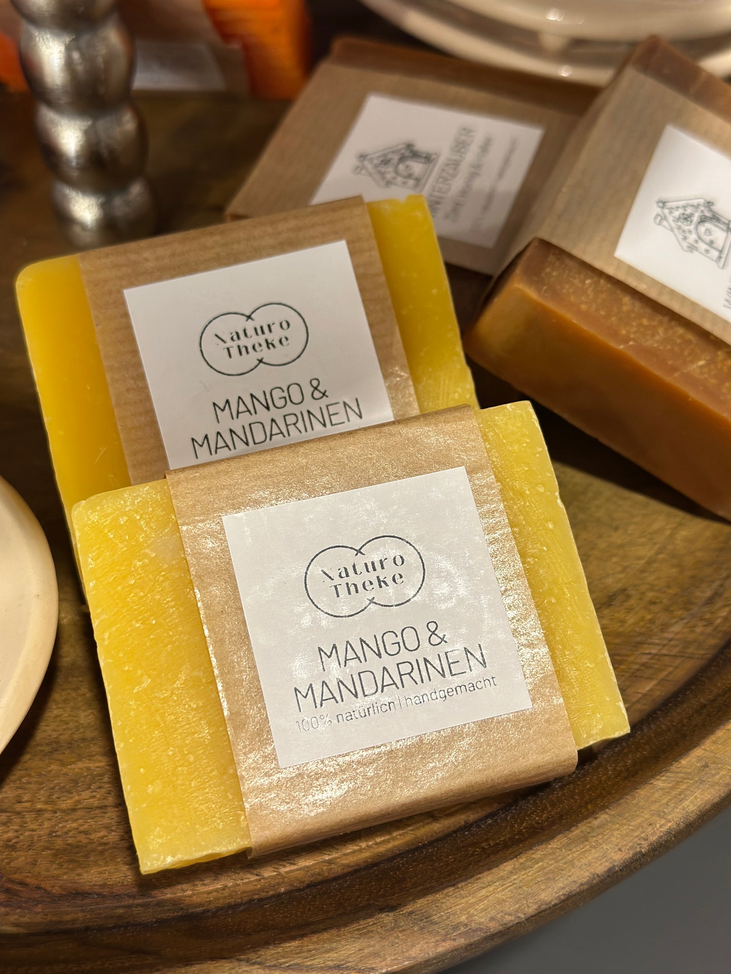 Seife Mango/ Mandarine 100% natürliche, handgemachte Naturseife