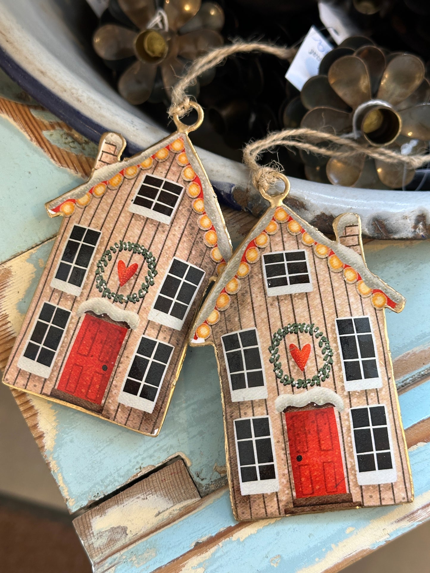 Haus zum hängen, aus Metall