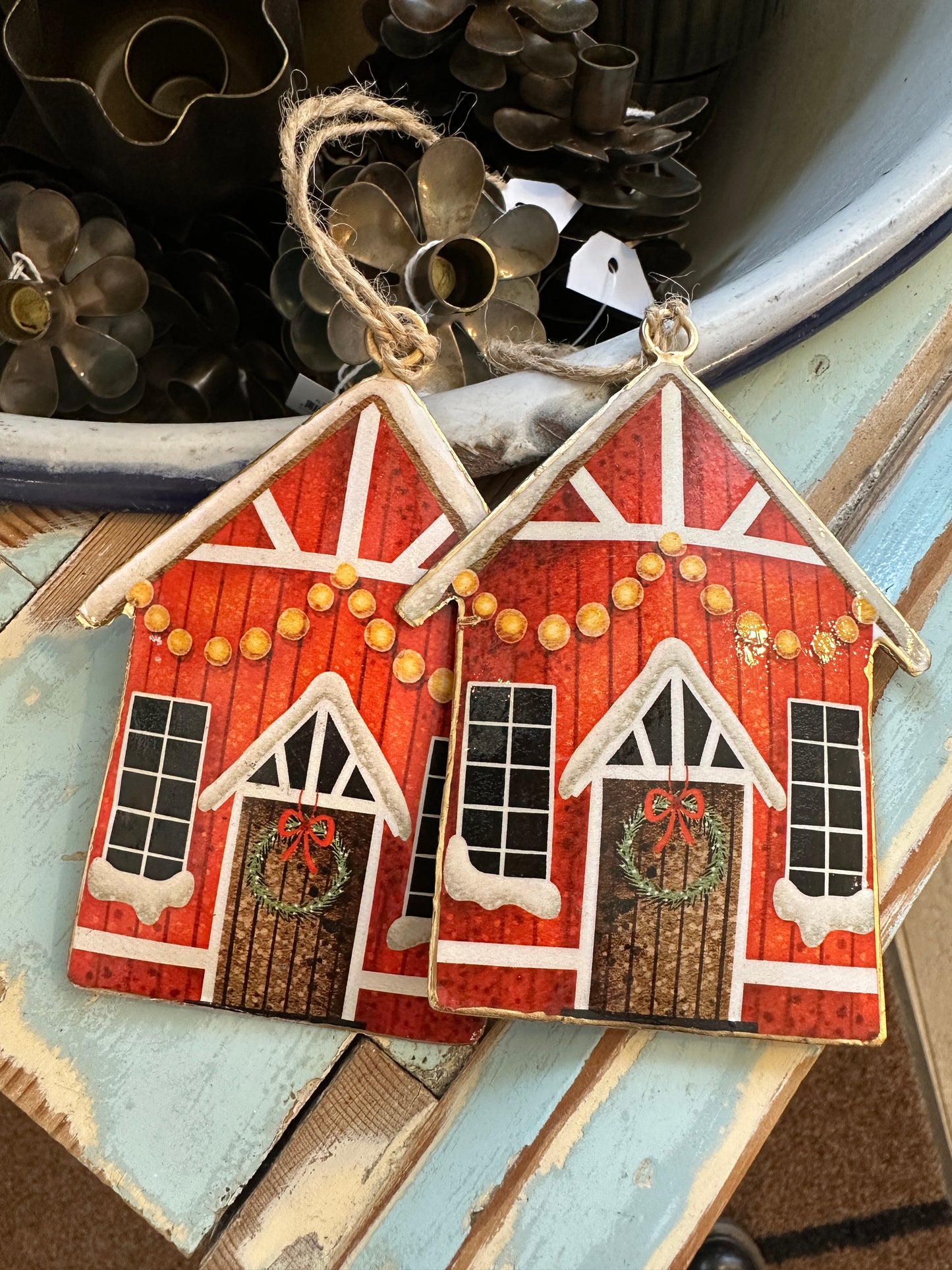 Haus zum hängen, aus Metall