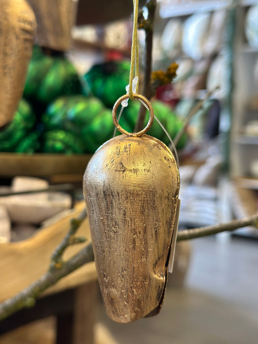 Glocke aus Metall, Gold