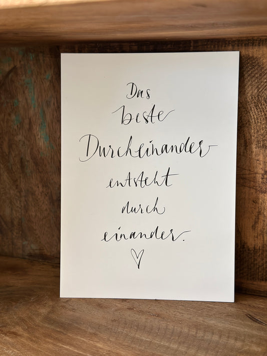 Karte, Das beste Durcheinander..