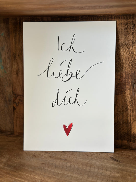 Karte, Ich liebe dich ❤️