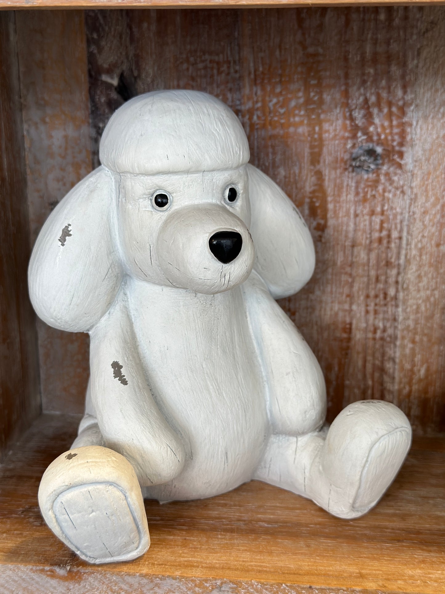 Figur aus Holz, Shabby